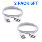 2pack 6ft 30-pin USB Charging Data Cable Cord for iPad 1/2/3 iPod Nano 1-6