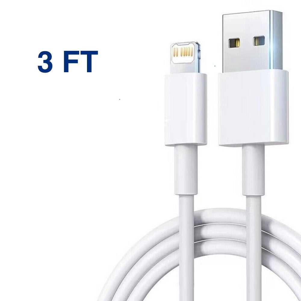 3ft USB Charger Data Cable Cord For iPhone 14 13 12 11 X XR 8 7 6 5 Max Plus