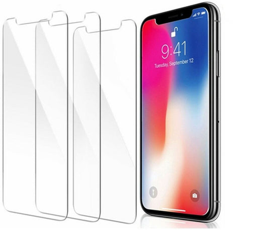 [3-PACK] For Apple iPhone X/XS/11 Pro Tempered Glass Screen Protector Film Cover, Anti-Scratch, Anti-Fingerprint, Bubble Free, 100% Clear, HD [fits iPhone X / XS / 11 Pro]