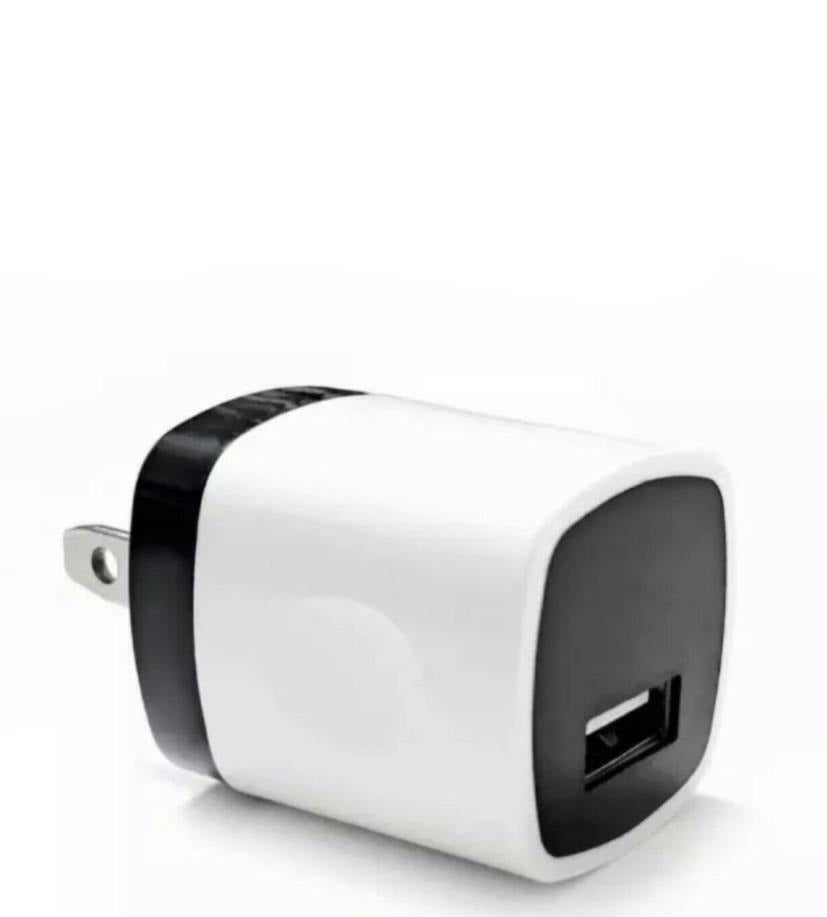 USB Wall Charger Adapter 1A/5V Travel USB Plug Charging Block Brick Charger Power Adapter Cube Compatible with iPhone XS/XS Max/X/8/7/6 Plus, Galaxy S9/S8/S8 Plus, Moto, Kindle, LG, HTC, Google