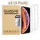 3 Pack Screen Protector Glass for iPhone 11 Pro (2019), iPhone XS / 10S (2018), and iPhone X / 10 (2017) - Easy Installation Tempered Glass Screen Protector Film (5.8 Inches)