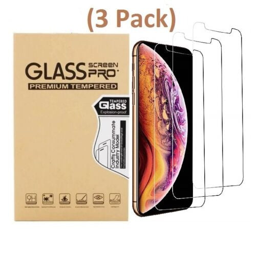 iPhone 11 / XR Tempered Glass Screen Protector Film Cover, Anti-Scratch, Anti-Fingerprint, Bubble Free, Clear [3-Pack]