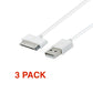 3Pack USB Charging Data/Sync 3ft 30-Pin Cable Cord for iPad 1/2/3 iPod Nano 1-6