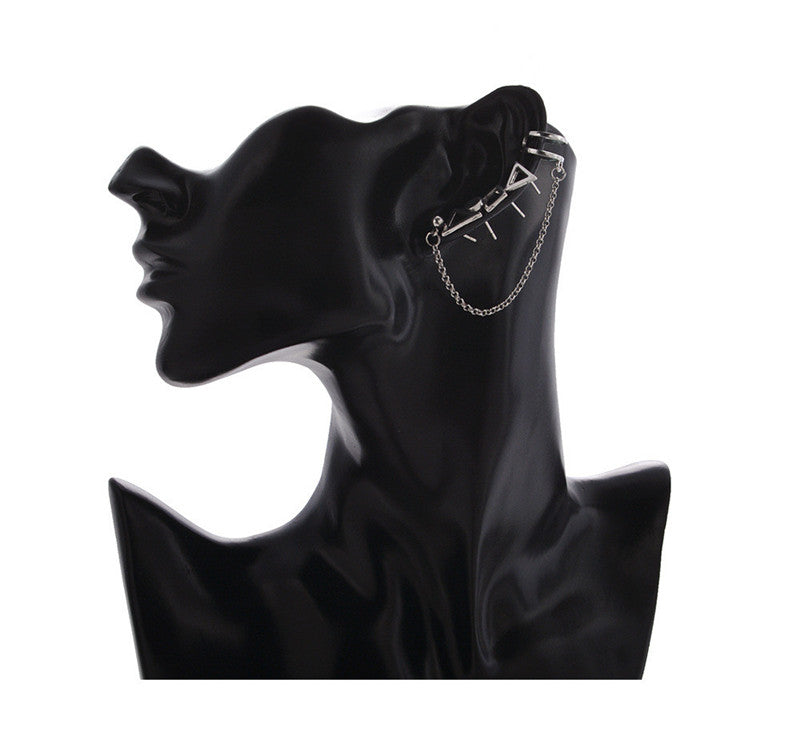 4pc Set Geometric Ear Cuff Stud Earrings for Women Girls Fashion Earrings