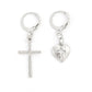 Heart Cross Drop Ear Dangle Fashion Earrings for Women Party Jewelry Gift