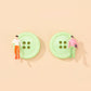 Green Button Stud Earrings Female Girl Fashion Earrings Birthday Holiday Gifts