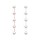 Women Long Earrings Fairy Simulated Pearl Drop Earring White Round Wedding Jewelry