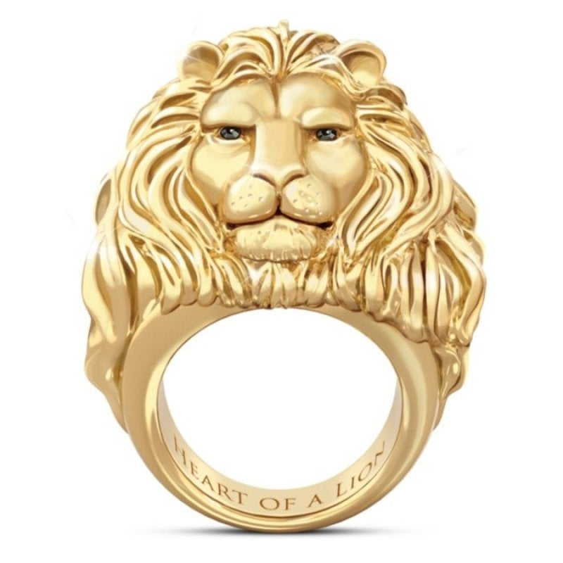 Fashion Lion Head Pattern Alloy Ring