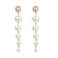 Layered Imitation Pearl Dangle Fashion Drop Earrings Women Girls Ear Studs
