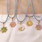 Multicolor Small Daisy Bee Personality All-match Clavicle Chain