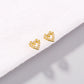 Mini Heart Stud Earrings Women Jewelry Mom Gift Everyday Wear Earrings