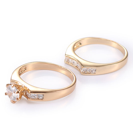 European And American Fashion Diamond-studded Titanium Steel Ring