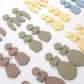 Cold Wind Creamy Rubber Paint Pottery Clay Earrings