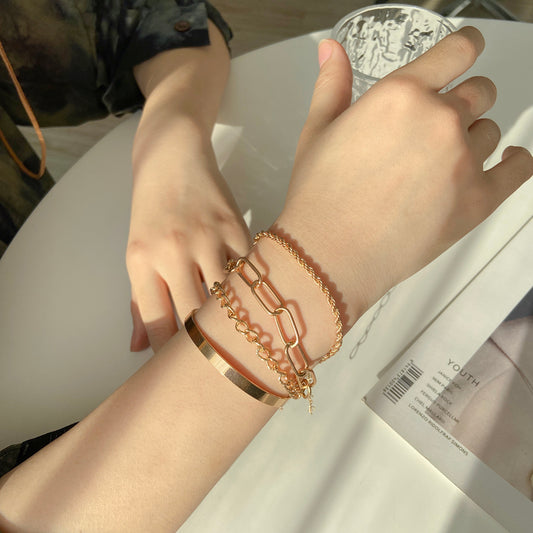 Four-Piece Alloy Bracelet Bracelet