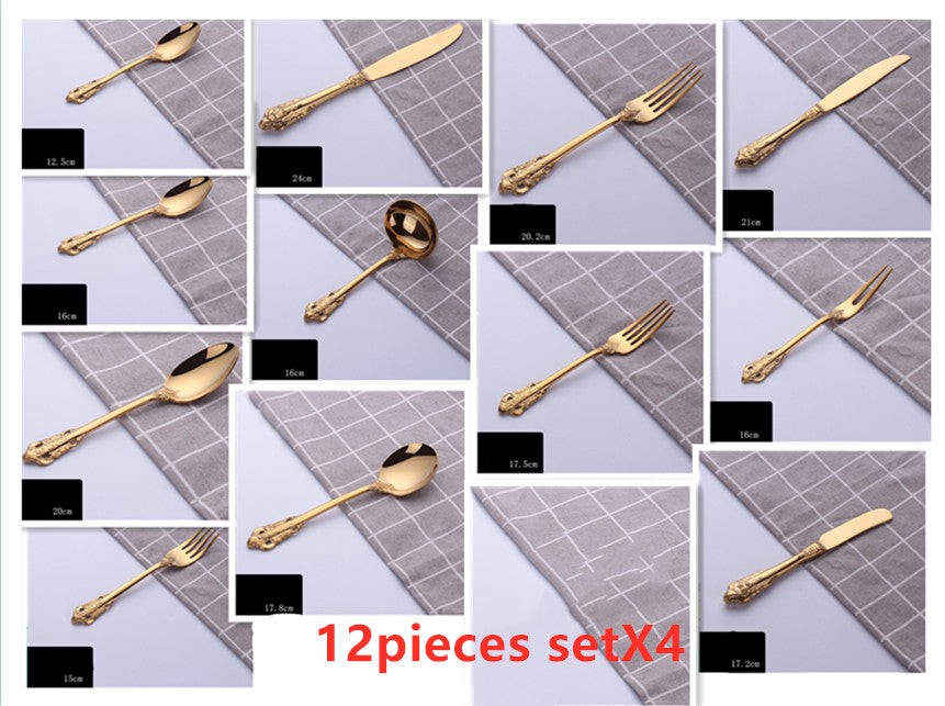 Four-piece Stainless Steel Cutlery Spoon