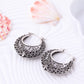 Ancient Silver-colored Hoop Earrings Women Fashion Jewelry Jewellery