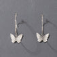 Butterfly Charm Hoop Earrings Jewelry Accessories Girls Fashion Accessory