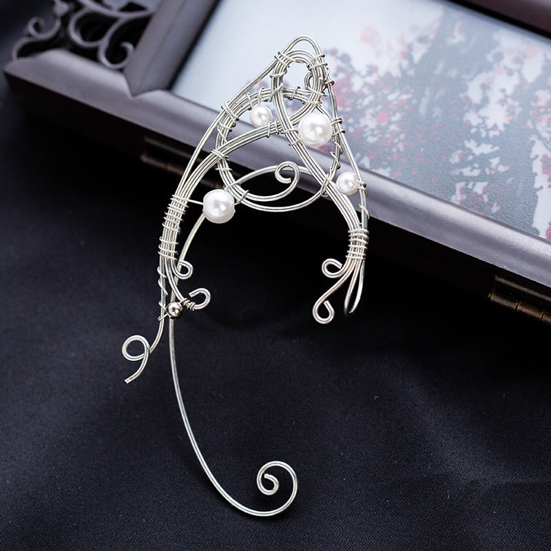 Fashionable And Simple Women's Metal Elf Earhook