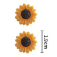 Yellow Sunflower Stud Earrings for Girls Women Stud Jewelry Gift Accessories