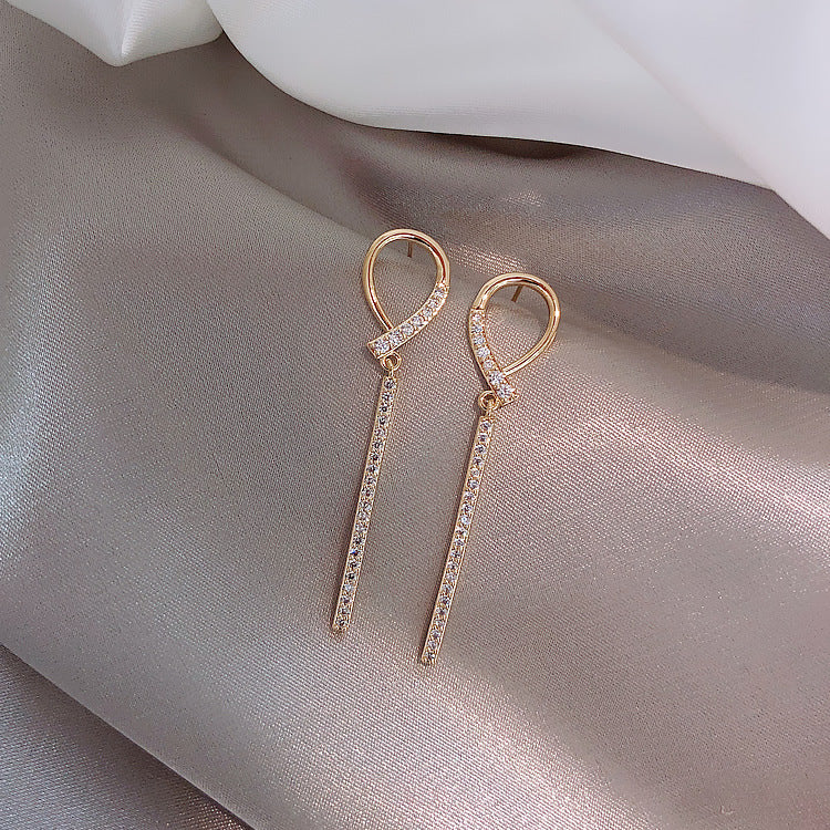 925 Sterling Silver Earrings Pearl Long Earrings