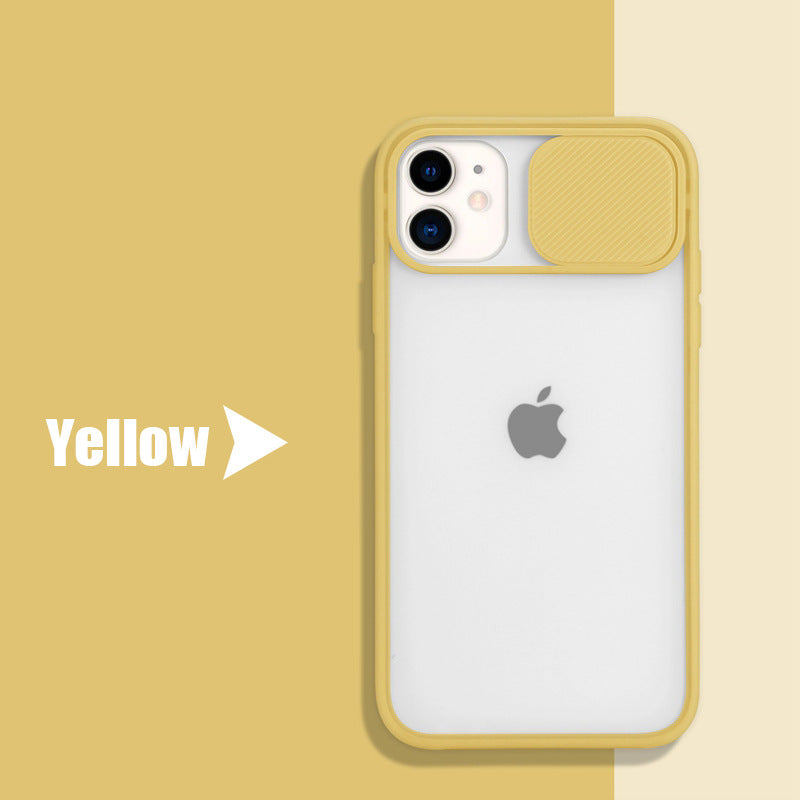 Frosted frame lens phone case