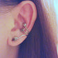 Tree leaf leaves ear clip ear bone clip various wearing earrings