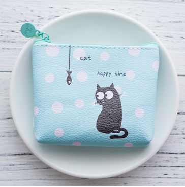 High quality Brand Wallet Women Animal picture cat Small Purse PU Leather Wallet Female Zipper children's Coin Purse Wallet