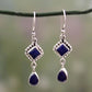 Navy Blue Vintage Drop Earring Women Jewelry Mom Gift Everyday Wear Earrings