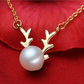 Small Elk Pearl Pendant