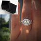 Wish Hot New Princess Square Simulation Diamond Ring Wedding Proposal Carat Shaped Diamond Female Wedding Ring
