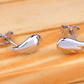 S925 Sterling Silver Stud Earrings Angel Wings Silver Stud Earrings