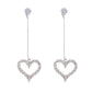 Heart Pendant Jewelry Fashion Dangle Earrings for Girls Party Birthday Gift