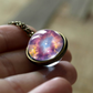 Nebula Galaxy Double Sided Pendant Necklace
