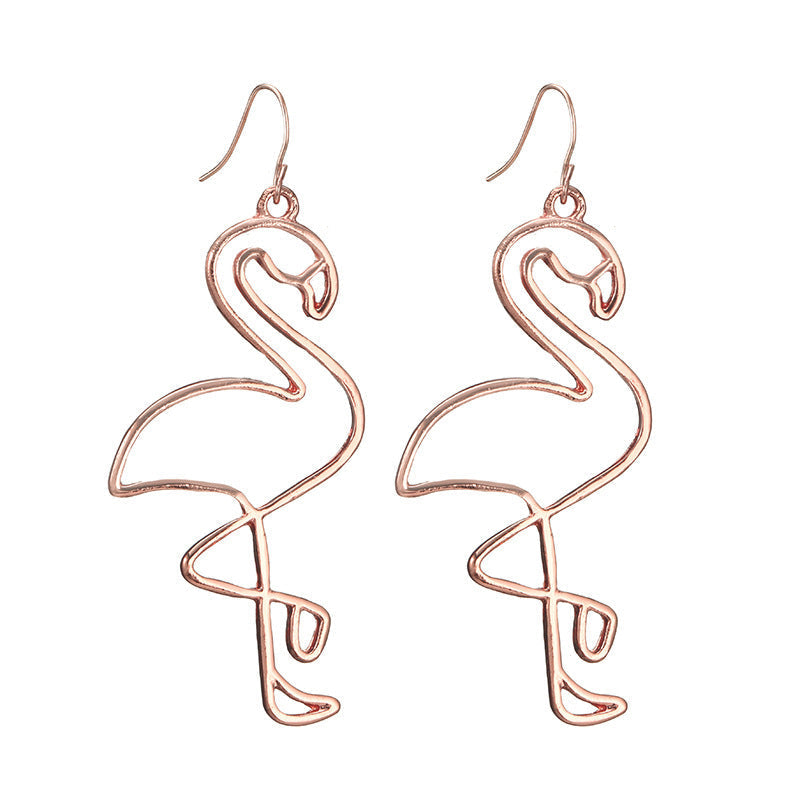 Flamingo Drop Dangle Earrings Women Jewelry Gift for Her Accessories