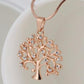 54MM Big Tree Of Life Pendant Necklaces Drilling CZ Zircon Multi Layers Chains Long Necklace Jewelry Gifts For Her