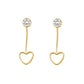 Heart Shape Gift for Her Earrings Dangle Women Fashion Jewelry Jewellery