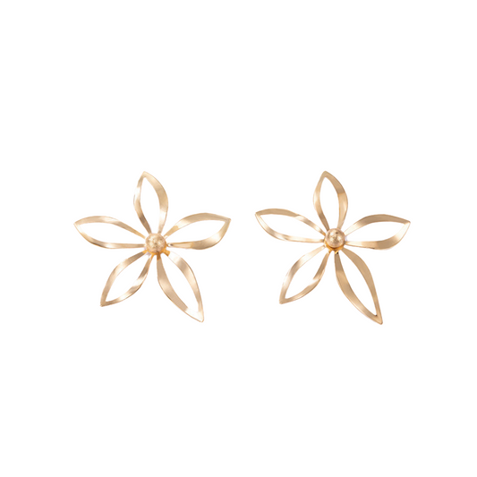 Large Gorgeous Flowers Stud Earrings for Girls Women Stud Jewelry Gift