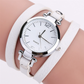 Women's Circle Bracelet Watch PU Strap Simple Alloy Small Dial Women's WatchM