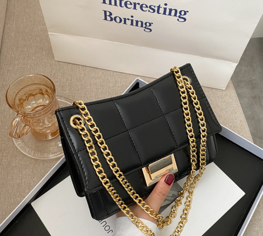 Chain bag embroidery thread messenger bag