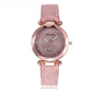 Matte belt color foundation with diamond dial quartz watch