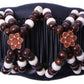Vintage Elastic Hairpin Stretch Hair Comb Hot Sales Beaded Hair Magic Comb Clip Beads Pin Ladies Hair Accessories