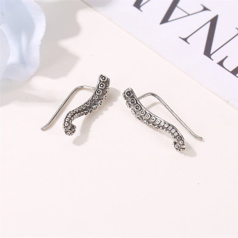 Octopus Leg Gift for Her Earrings Dangle Women Fashion Jewelry Jewellery