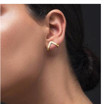 V-shaped Stud Earrings Women Jewelry Mom Gift Everyday Wear Earrings