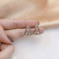 Women's triangle earrings