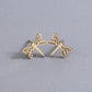 Hollow Dragonfly Stud Earrings Female Girl Fashion Earrings Birthday Holiday