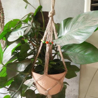 Hanging Pot Holder Rope Basket