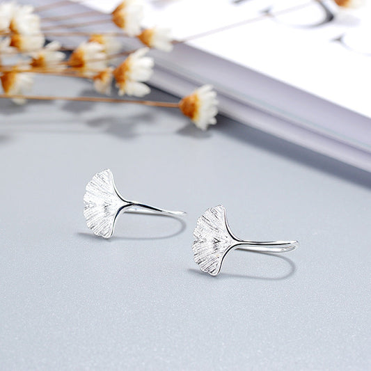 Ginkgo Hook Earrings Women Jewelry Mom Gift Everyday Wear Earrings