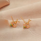 Pink Bee Stud Earrings Women Jewelry Mom Gift Everyday Wear Earrings