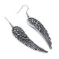 Angel Wings Pattern Jewelry Fashion Dangle Earrings for Girls Party Birthday Gift
