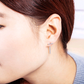 Simple T-shaped metal stud earrings One-shaped earrings T-shaped stud earrings